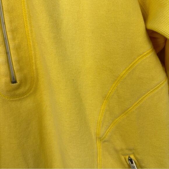 Tommy Bahama Nautical Yellow 1/2 Zip Pullover Sweater Cotton Stretch Coastal - Picture 11 of 11